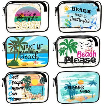 Transparent Makeup Bag, PVC Large-capacity Cosmetic Bag, Travel Storage Bag, Beach Bag